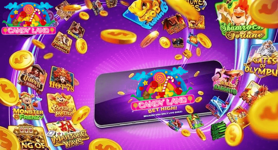 candyland casino welcome page